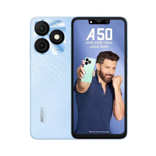 ITEL A50 Dual SIM 256GB+4GB RAM