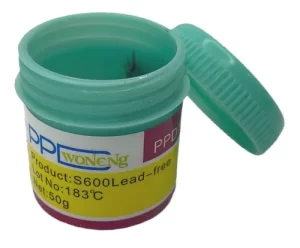 ESTAÑO EN PASTA PARA SOLDADURA PPD WONENG S600 LEAD-FREE – 183°C, 50G