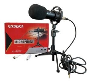MICRÓFONO PARA STREAMING SATELLITE A-MK07 UNIDIRECCIONAL CON MINI JACK 3.5 MM