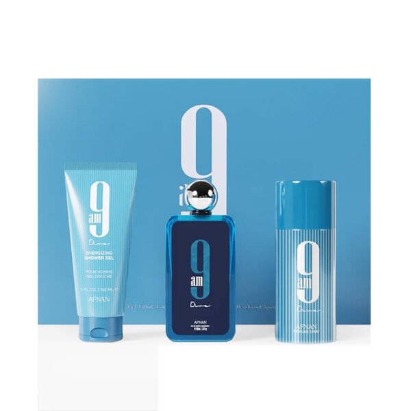 AFNAN-KIT 9AM DIVE EDP.100ML+DEO+SG