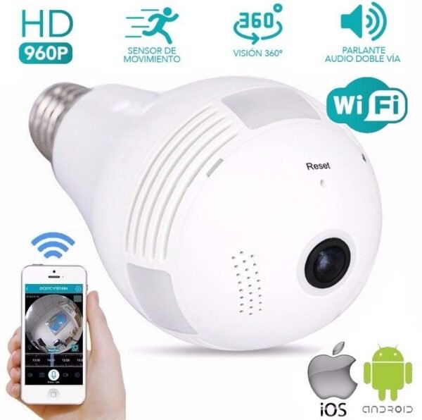CAMARA IP 360° EXTERNA TIPO FOCO