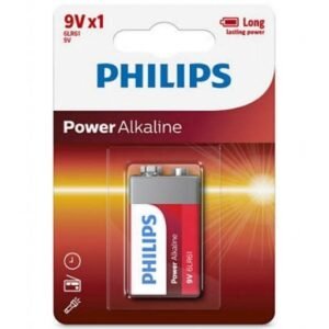 BATERIA PILA ALCALINA PHILIPS 9V POWER ALKALINE