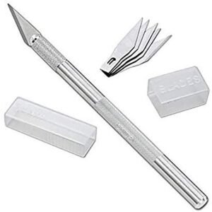 CUCHILLO DE PRECISION RELIFE RL-101E MANGO DE ALUMINIO CON 6 HOJAS (KIT)