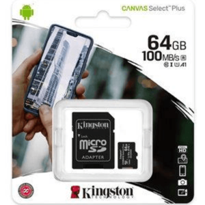 Memória Micro SD de 64GB Kingston canvas